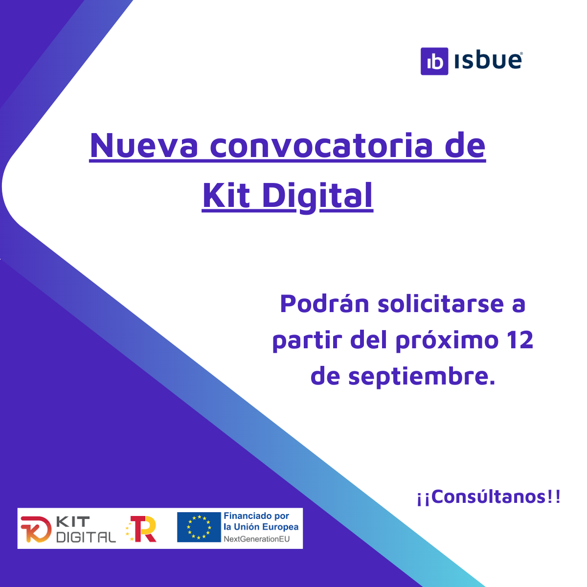 Foto Convovatoria kit digital septiembre, Isbue